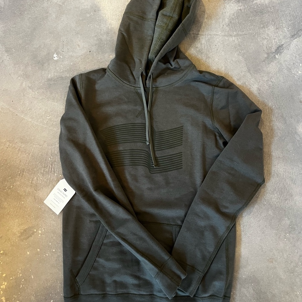 BNWT Strike Mvmnt Army Green Hoodie with Subtle Design
